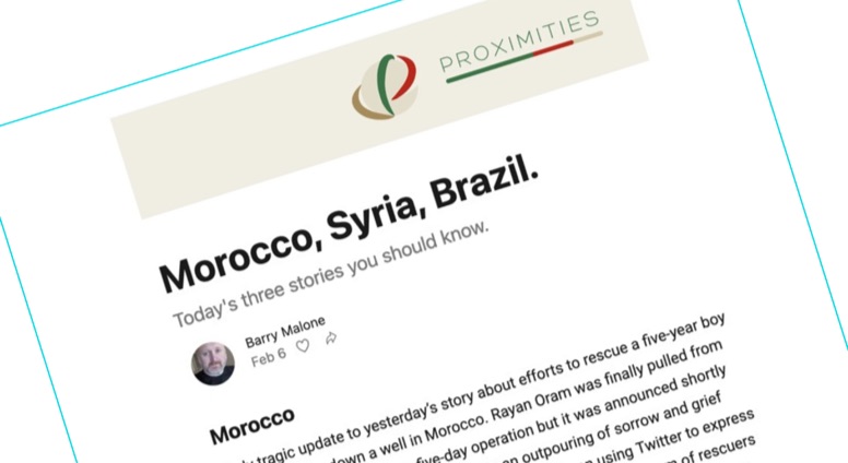 Proximities newsletter