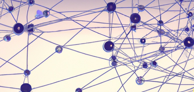 an image of many circles connected by lines, giving the idea of a network of networks